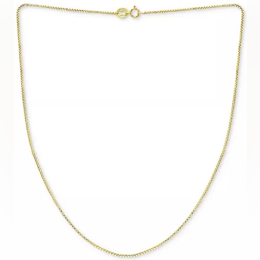 Giani Bernini Box Link 16" Chain Necklace in 18K Gold over Sterling Silver